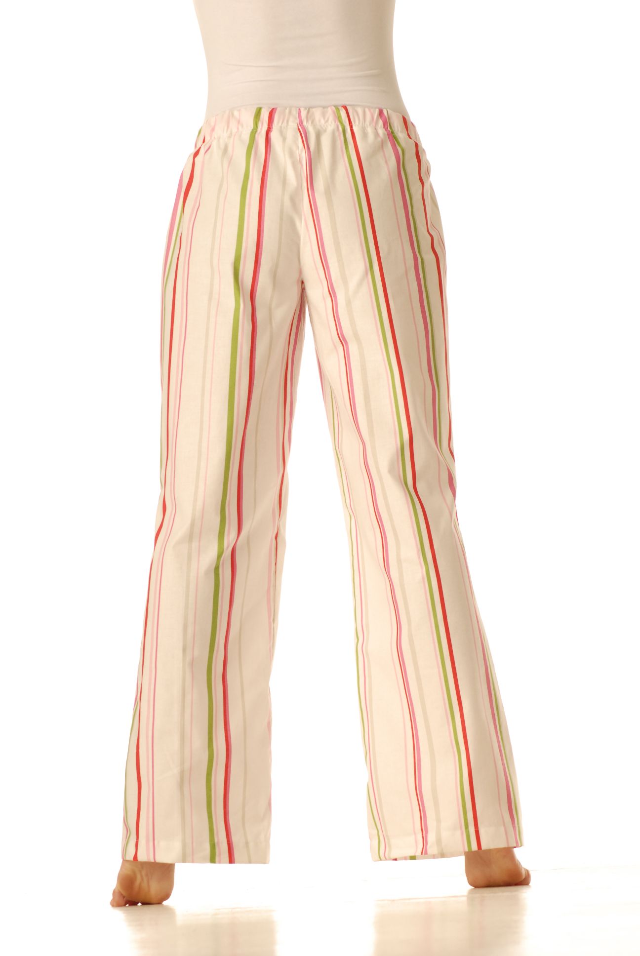 Domácí kalhoty – Stripe zelený